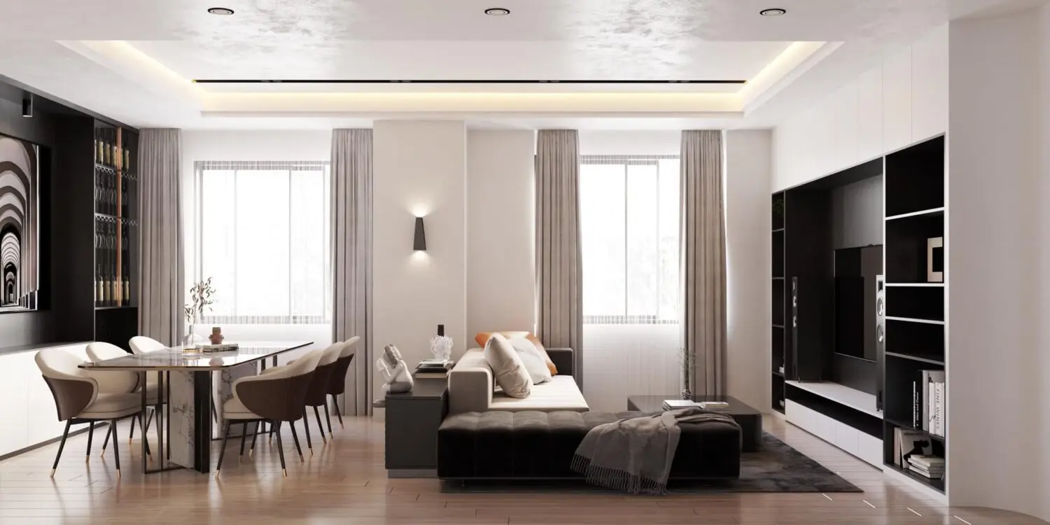 Living Room – Kitchen Interior