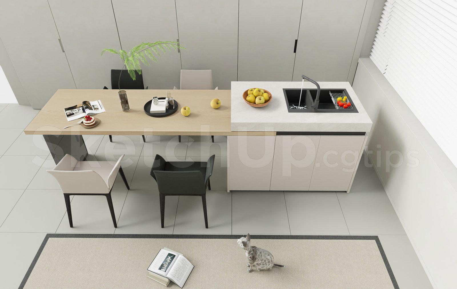 Kitchen Island — preview 1 (cgtips)
