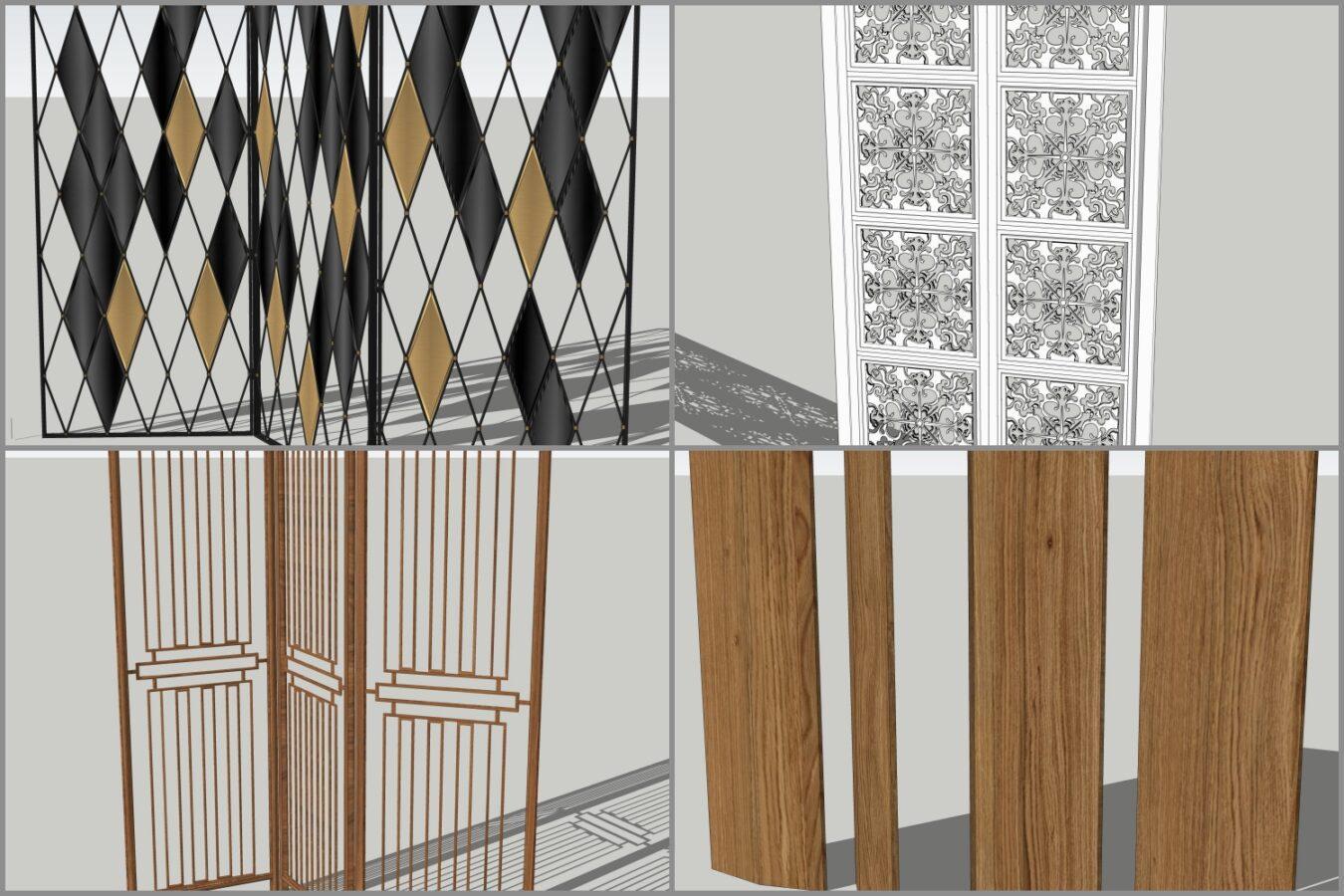 Combo Walldecor and Screen