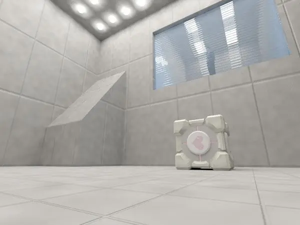 Weighted Companion Cube — preview 1, by Blue Husky Studios (RevitCity, CC0)