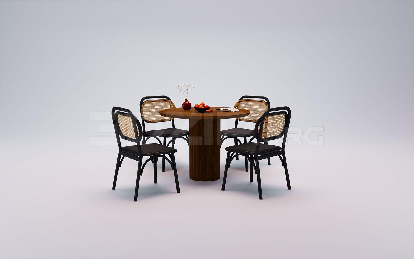 Dining Table And Chair — preview 1 (3dzip)