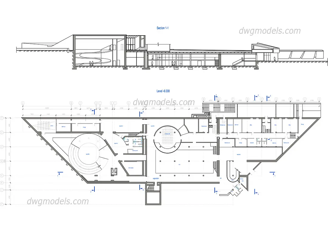 Historical Museum — preview 1 (dwgmodels.com, CC0)