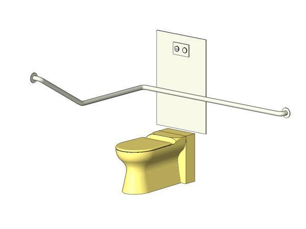 Leda 2000 Disability Toilet Suite With Grab Rail