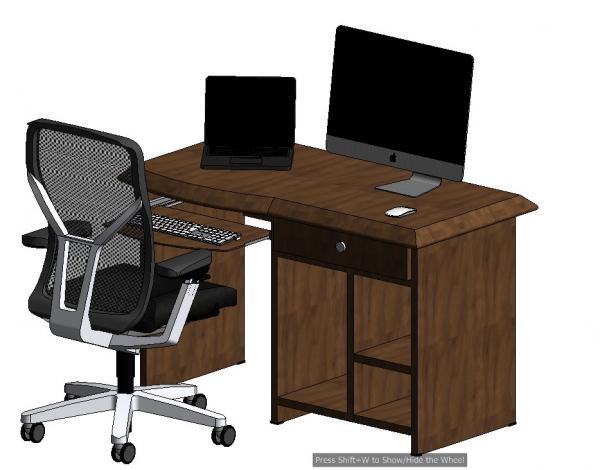 Computer Table with Chair