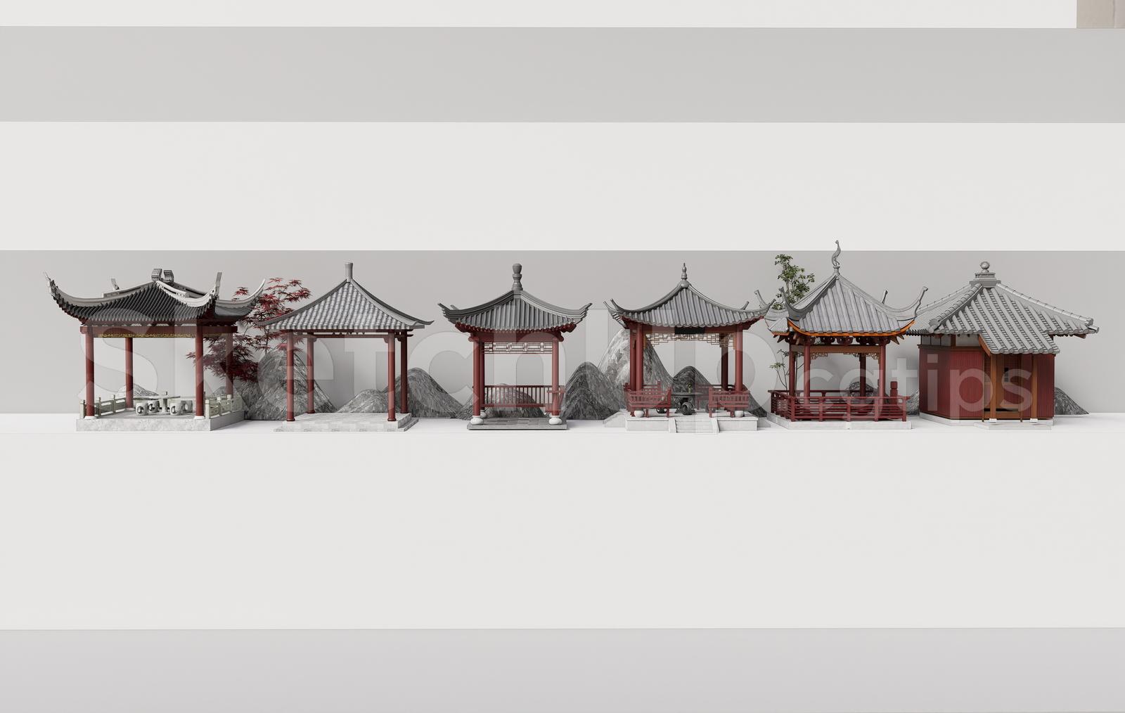 Traditional Asian Gazebo & Pavilion
