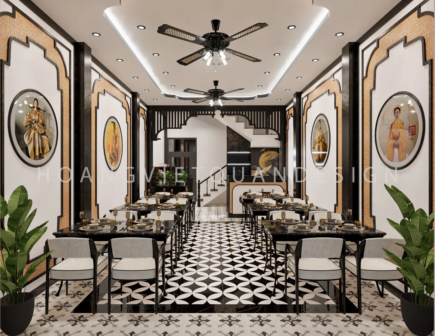 Indochine Restaurant Interior