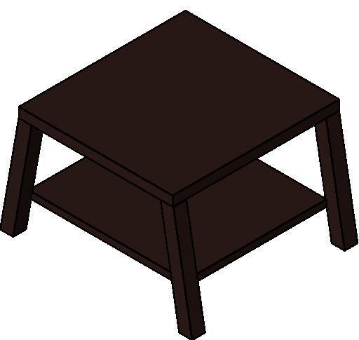 Walnut side table