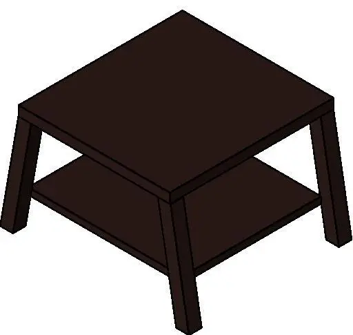Walnut side table