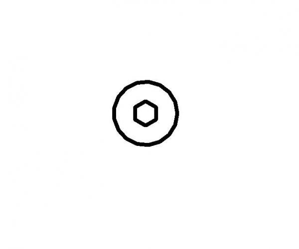 Metric Countersunk Head Detail Component