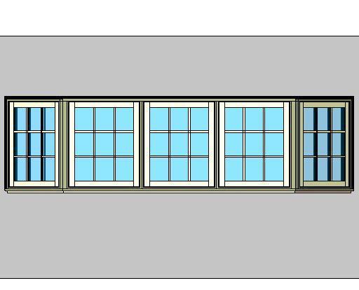 Kolbe Ultra Series Casement 5-Wide X Series 45 Degree Bay Units