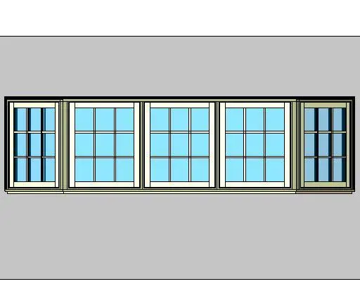 Kolbe Ultra Series Casement 5-Wide X Series 45 Degree Bay Units