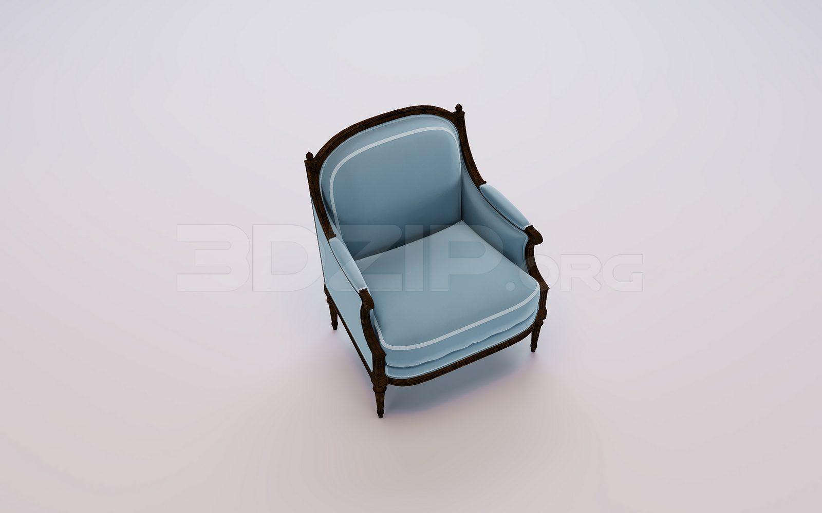 Armchair 3D Model for Interior Projects