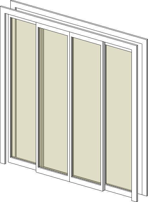 4-Pane Sliding Glass Door