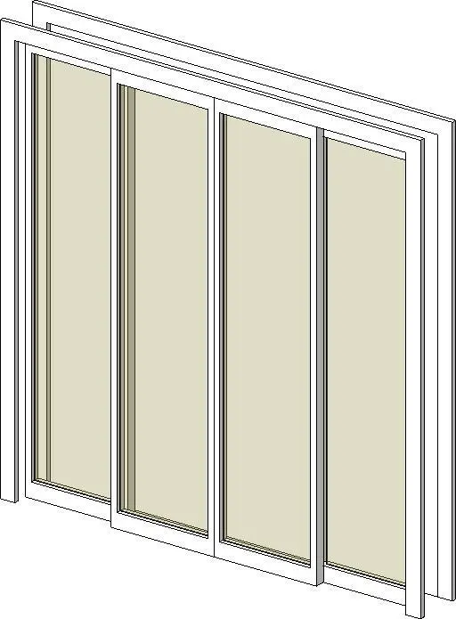4-Pane Sliding Glass Door
