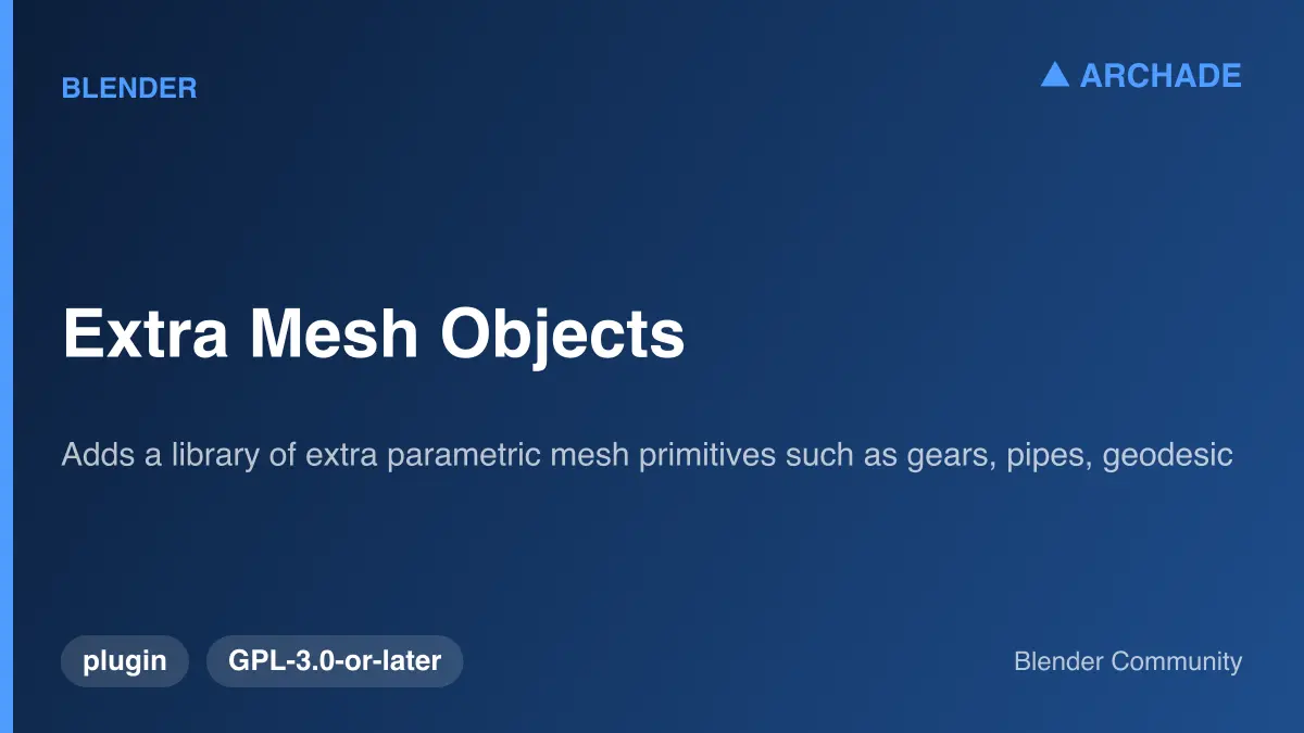Extra Mesh Objects