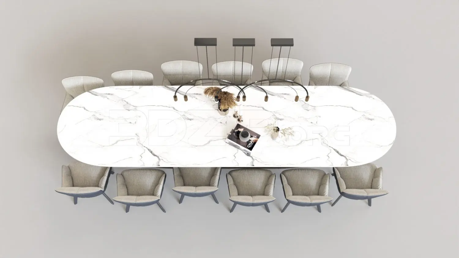 Dining Table And Chair — preview 1 (3dzip, CC0)