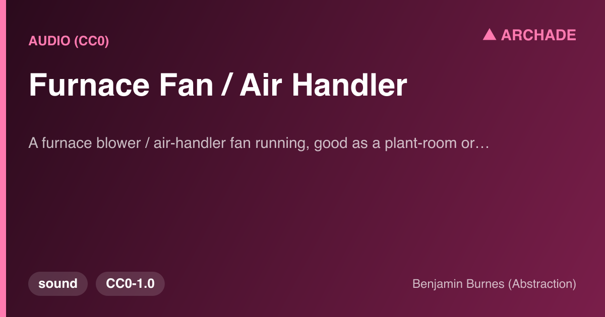 Furnace Fan / Air Handler