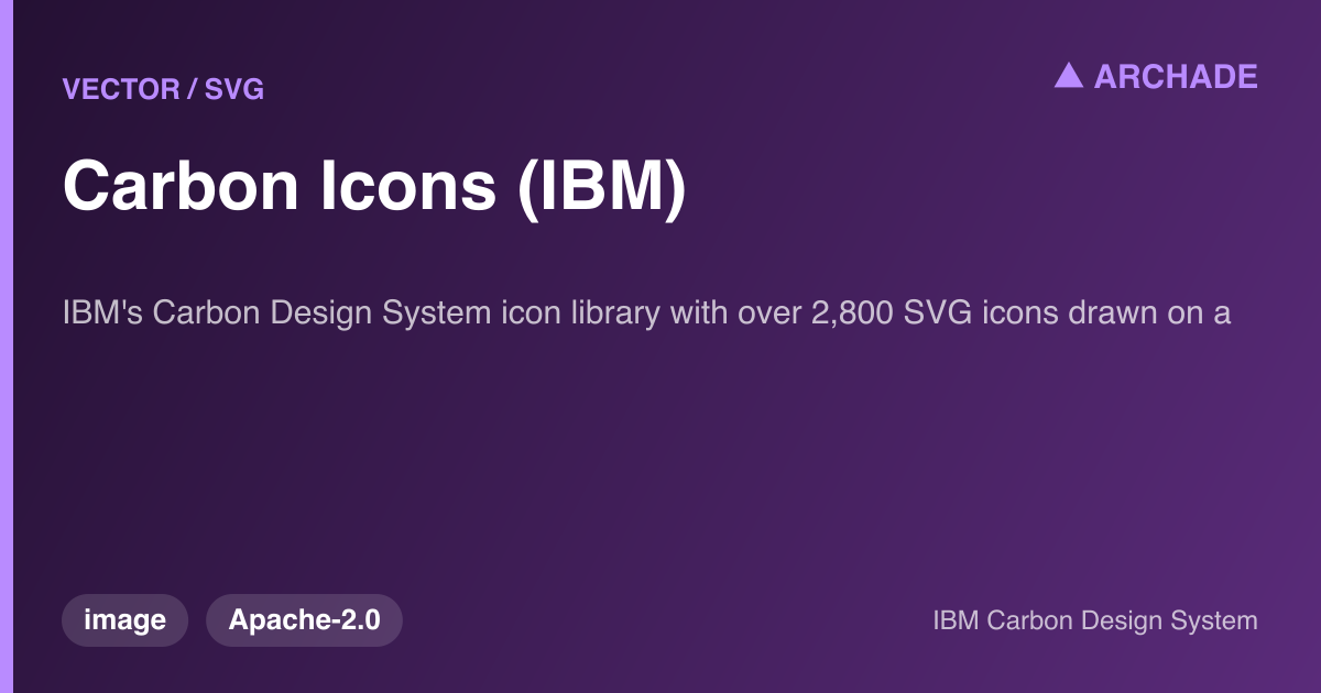 Carbon Icons (IBM)