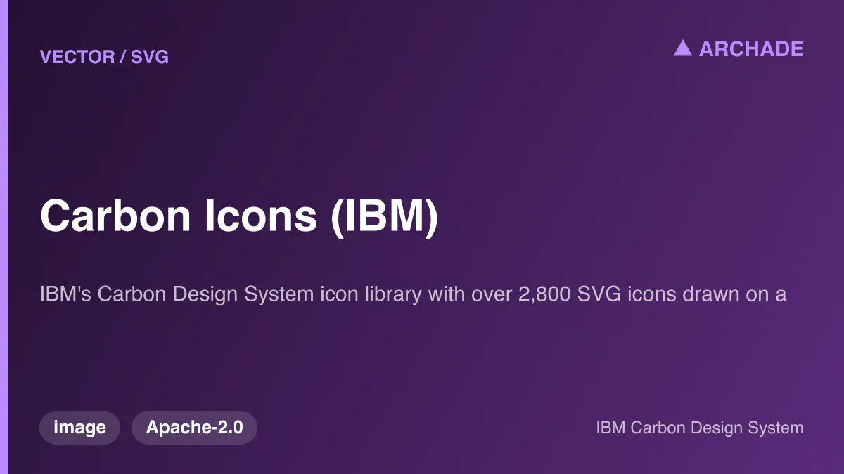 Carbon Icons (IBM)