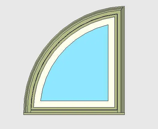 Kolbe Ultra Series Double Hung Quarter-Circle Sash Set Units