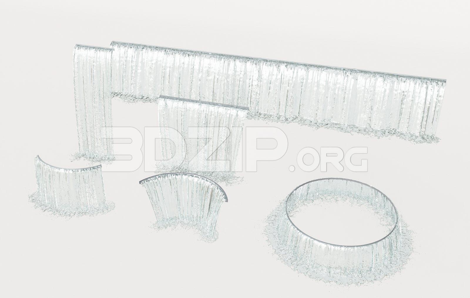 Outdoor Water Feature Assets – Waterfall Render