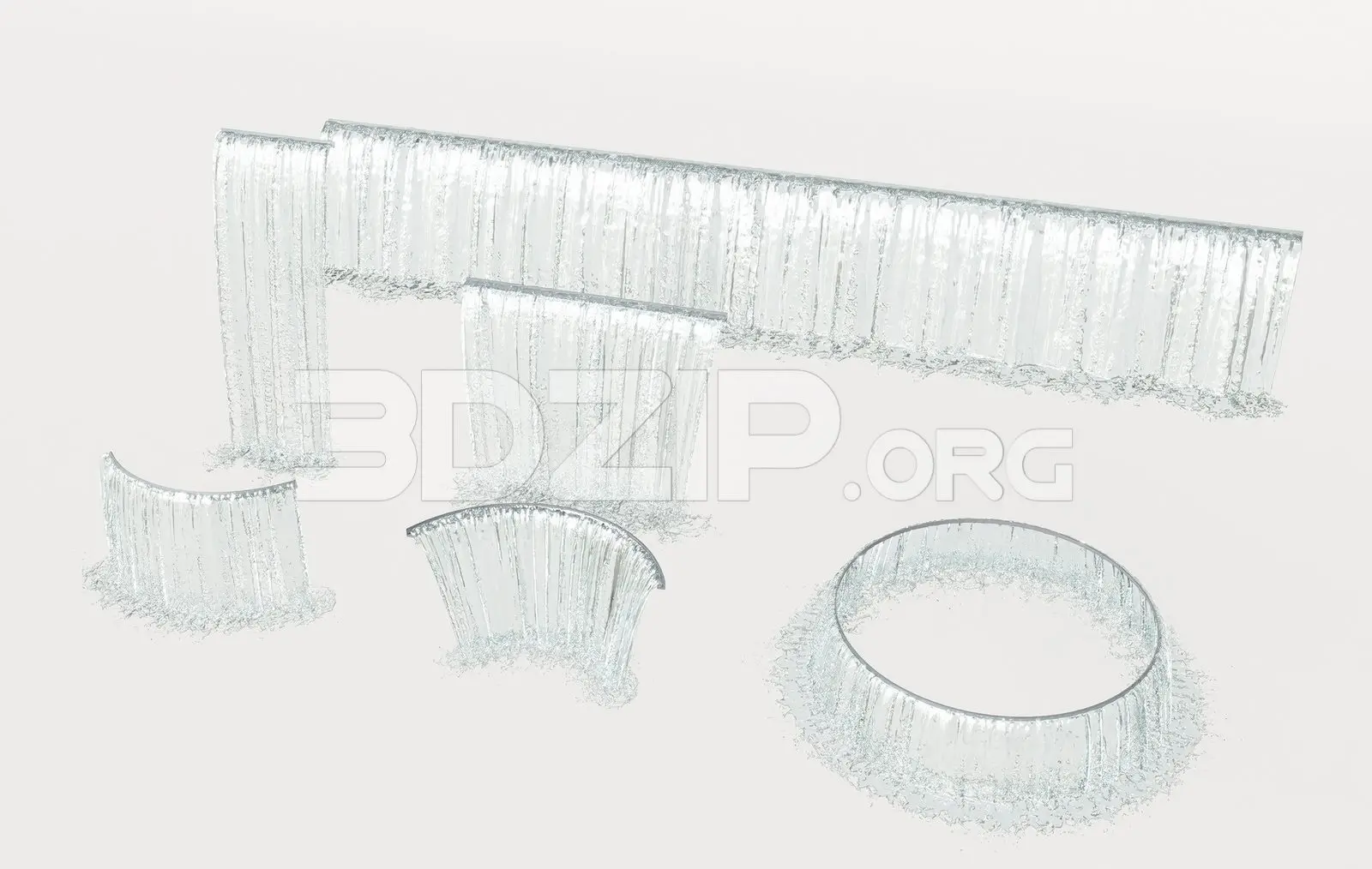 Outdoor Water Feature Assets – Waterfall Render