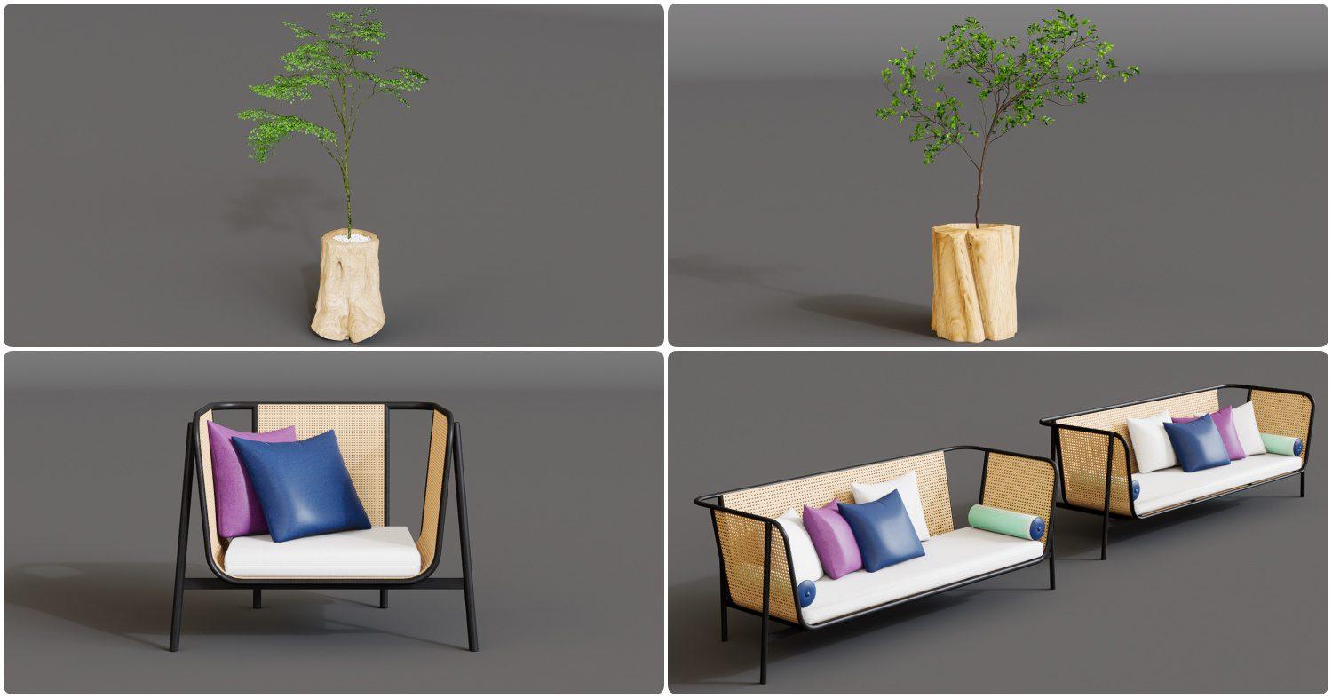 Furniture in Wabi Sabi Style