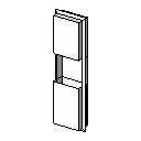 Paper Towel Dispenser - Wall Recessed With Waste