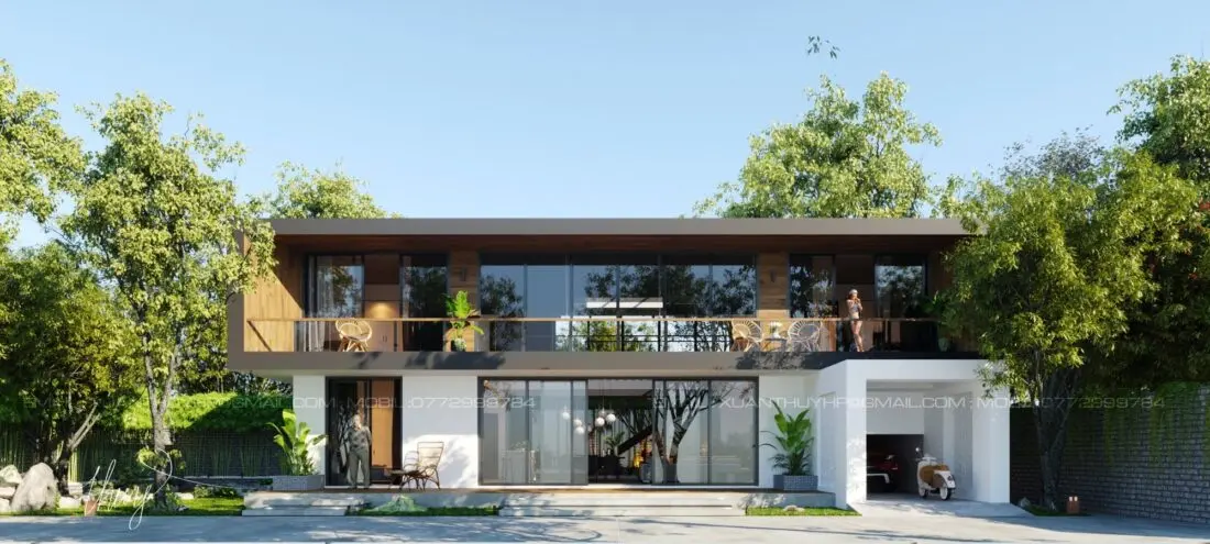Exteriors House Scene — preview 1, by Pham Xuan Thuy (3dzip, CC0)