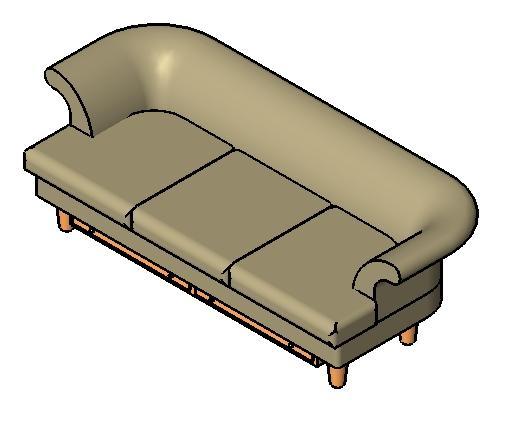 Couch with Drawers Underneath