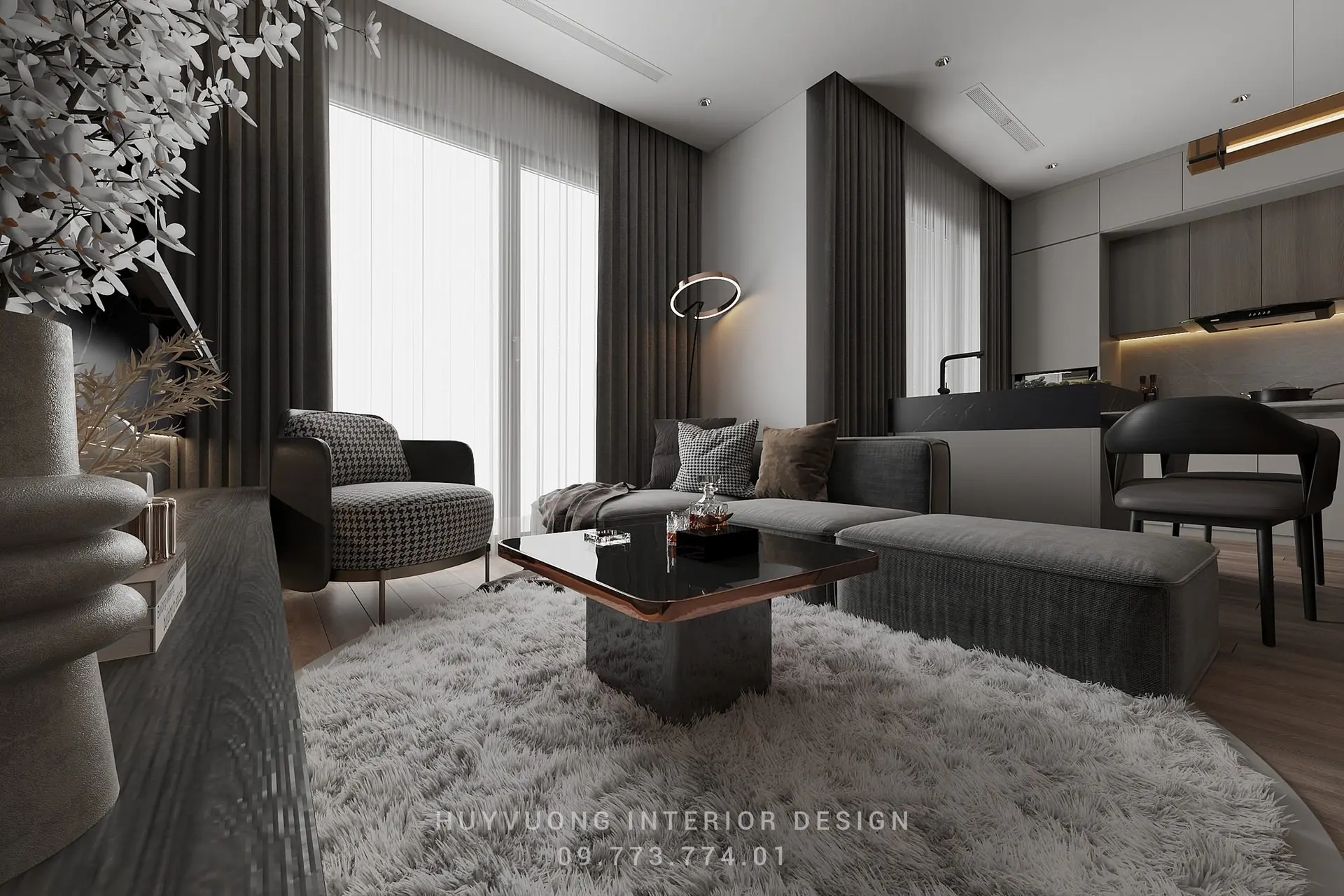 Living Room – Kitchen Interior