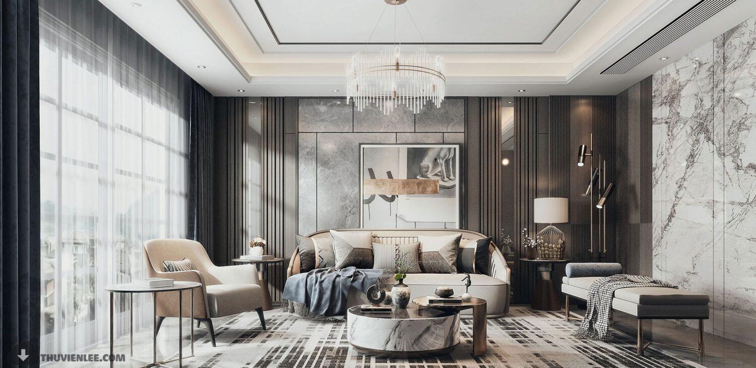 Living Room Interior — preview 1, by Le Anh Tuan (3dzip)