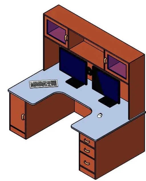 Large Computer Workstation