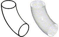 Round Duct Vertical Elbow 90