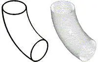Round Duct Vertical Elbow 90