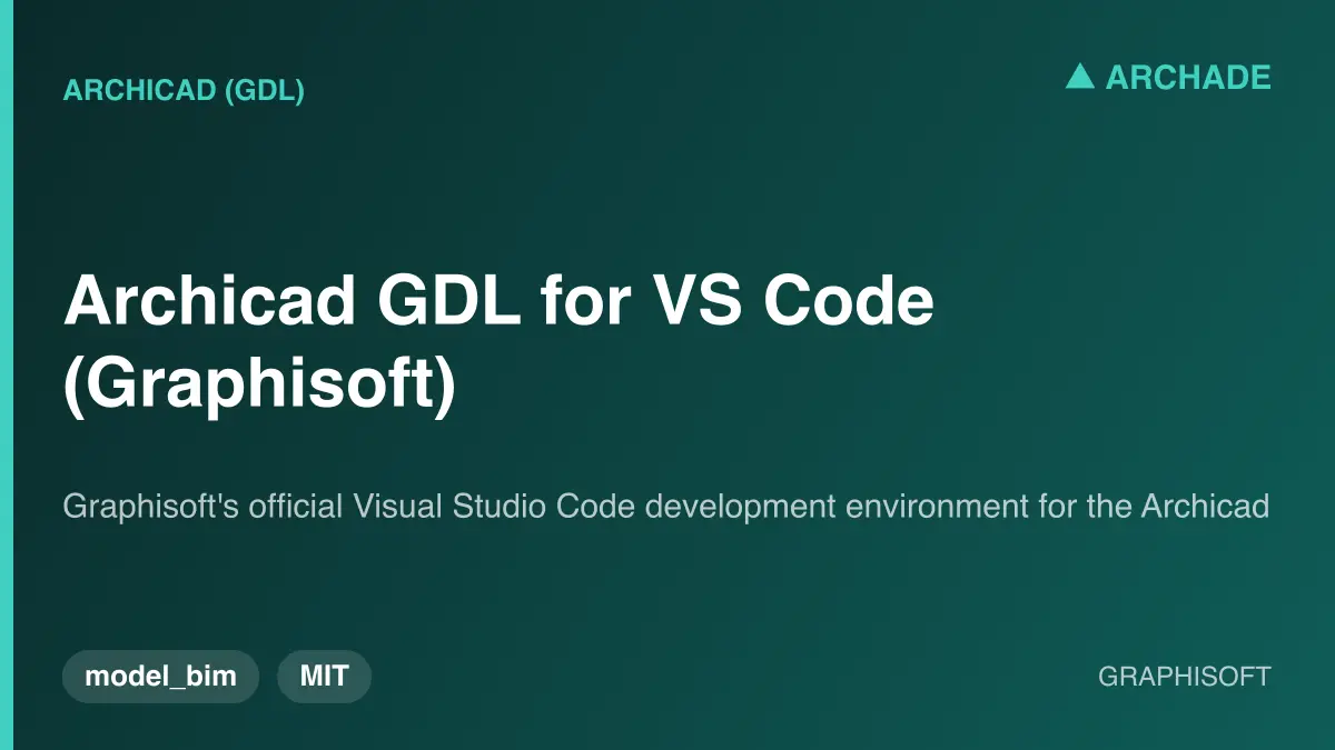 Archicad GDL for VS Code (Graphisoft)