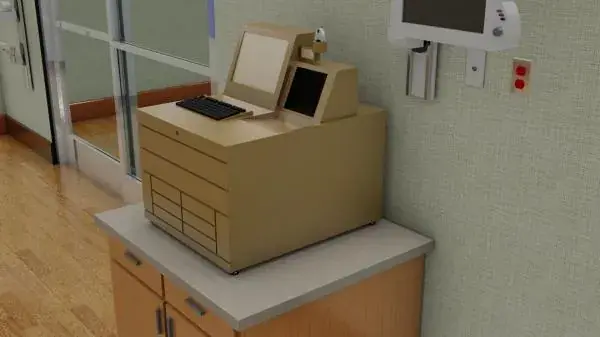 Pyxis 2-Drawer Medstation With Mini-Drawers And Barcode Scanner