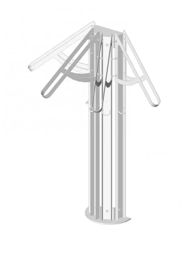 Standard 4 Bike Rack — preview 1, by PutUpUSA (RevitCity, CC0)