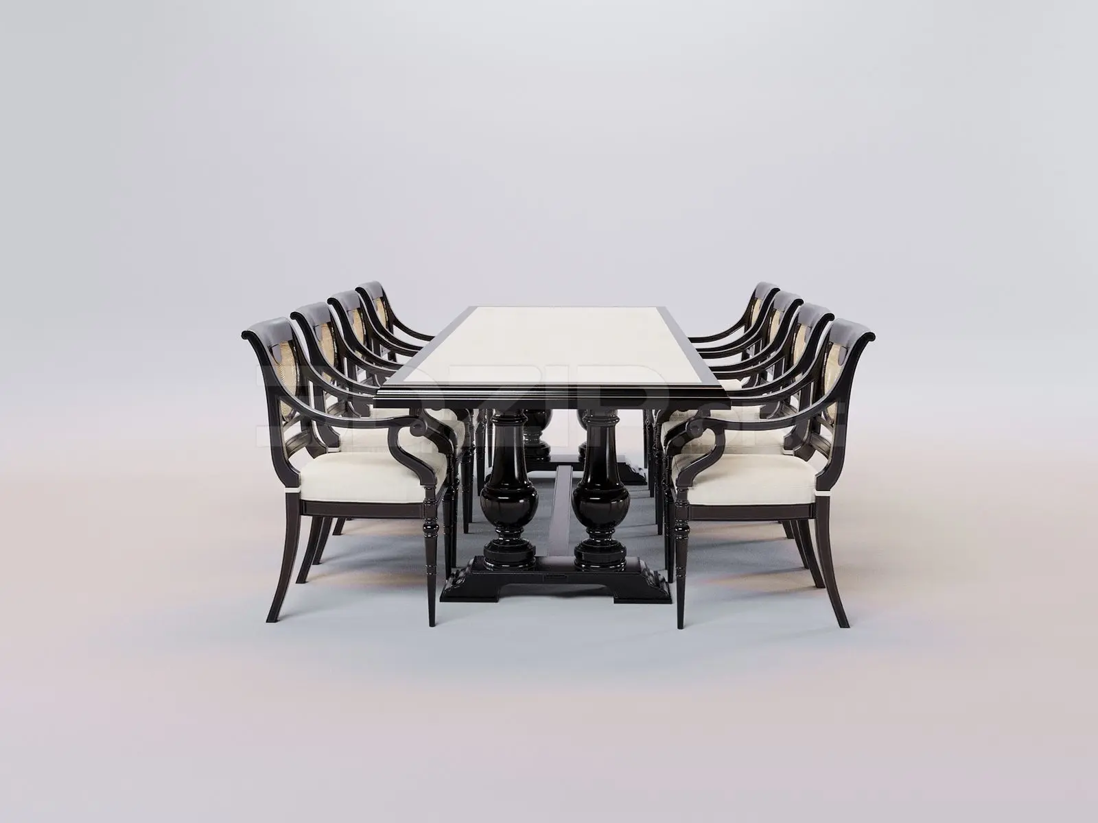 Dining Table And Chair — preview 1 (3dzip)