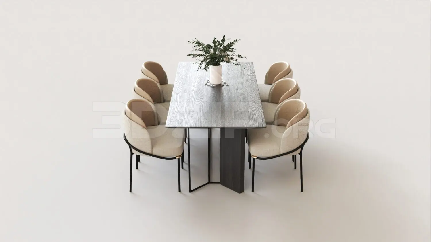Dining Table And Chair — preview 1 (3dzip, CC0)