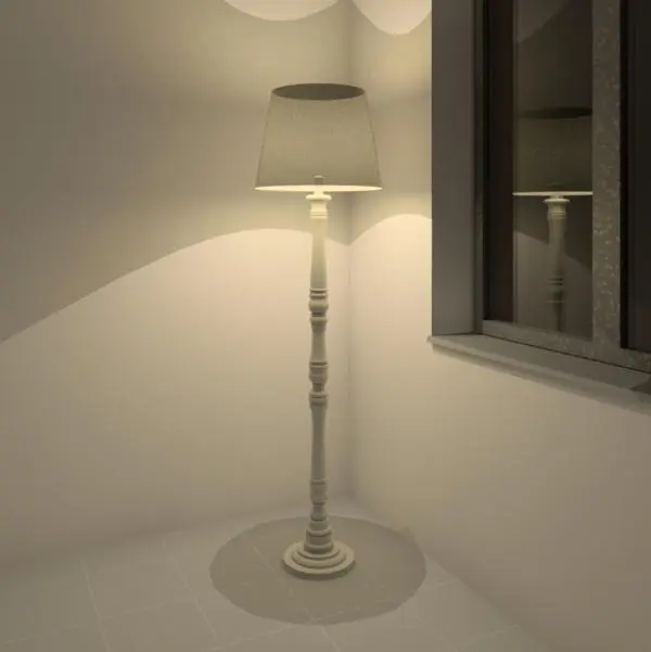 Elegant floor lamp