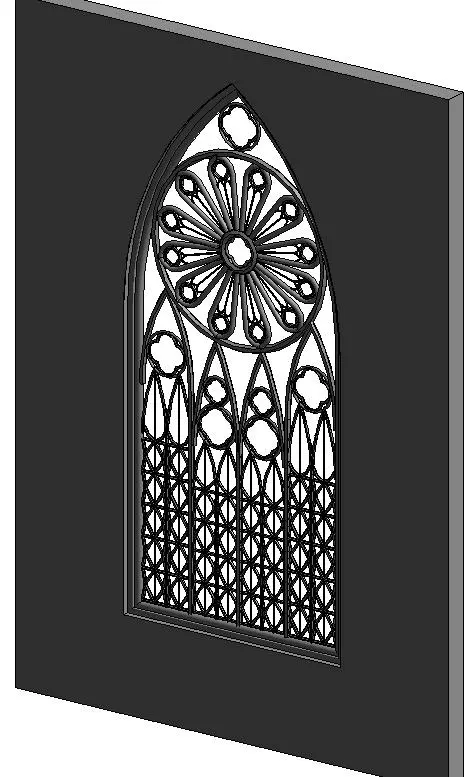 Gothic Window — preview 1, by Ragran (RevitCity, CC0)