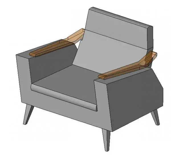 Captain Kirk simplified chair