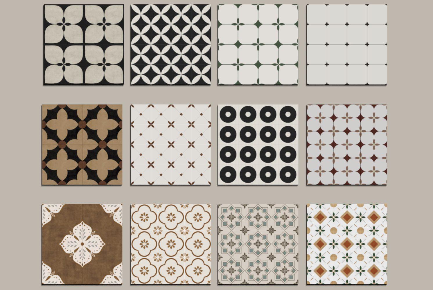 Decorative Cement Tiles for Homes, Cafés, and Hotels – Free Texture