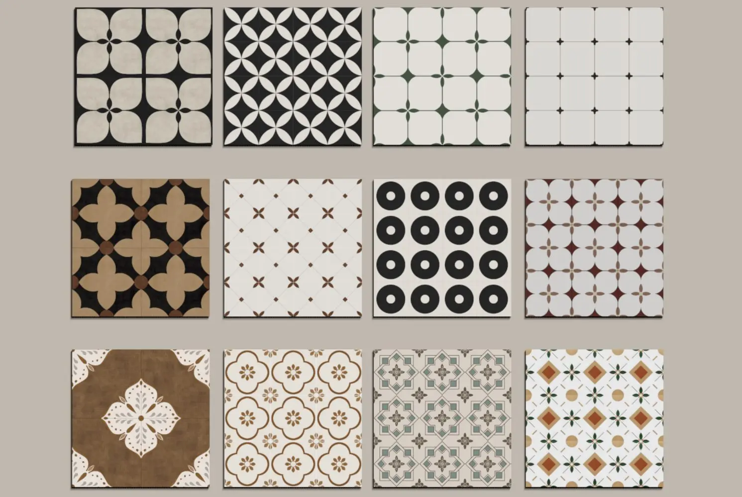 Decorative Cement Tiles for Homes, Cafés, and Hotels – Free Texture — preview 1 (3dzip)