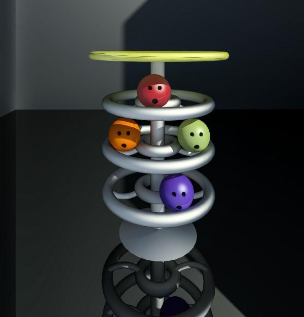 Bowling Ball Rack Circular