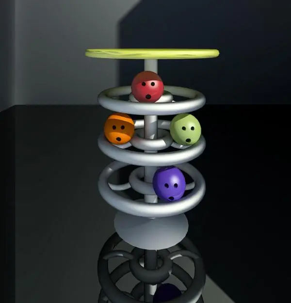 Bowling Ball Rack Circular