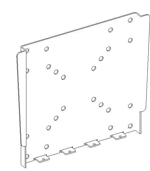 TV hanging plate — preview 1, by ALBERTO CHINIGO (RevitCity, CC0)