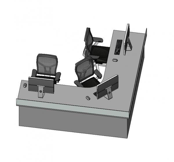 Office Desk - Tripple