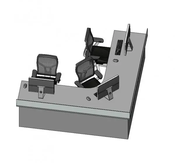Office Desk - Tripple